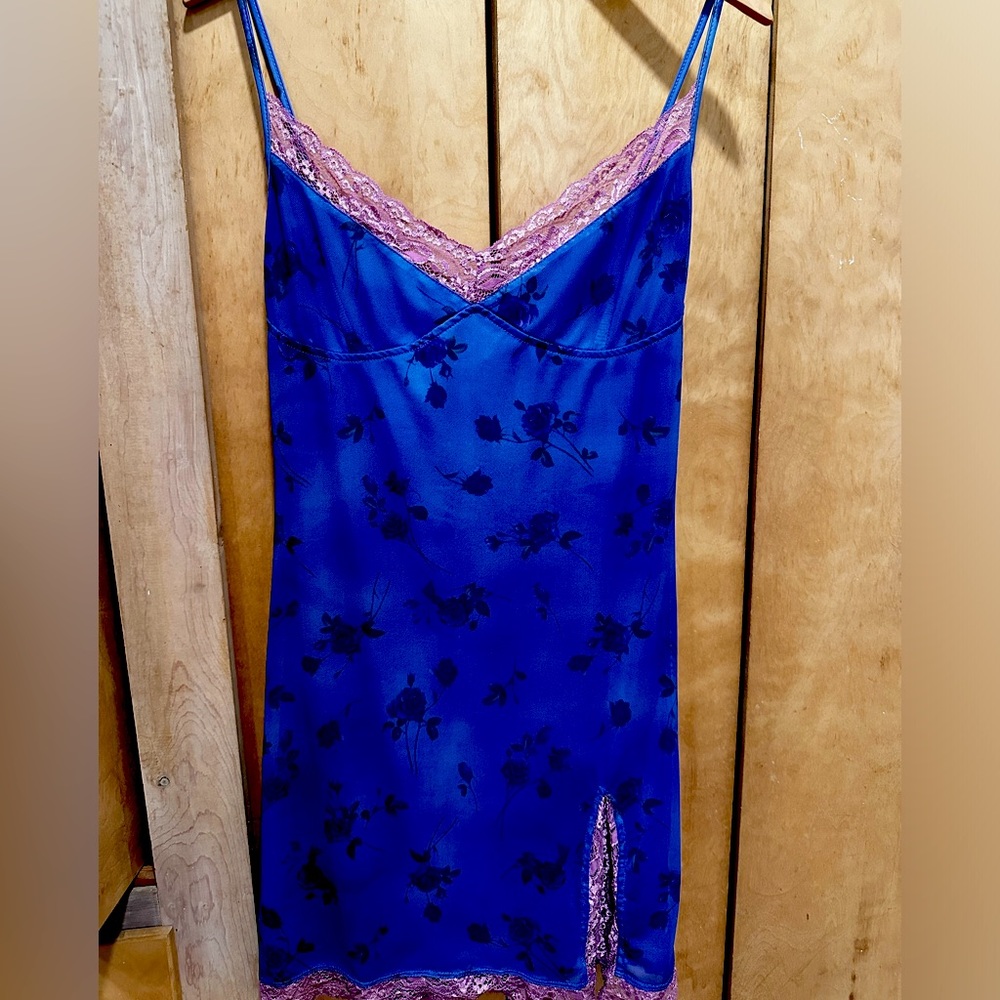 Motel mini dress with slit